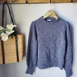 Cupcake Clothing Gray Pom Sweater Small